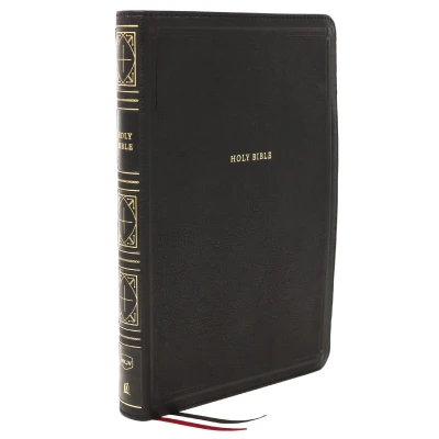 Afbeelding van NKJV Holy Bible, Giant Print Thinline Black Leathersoft, Red Letter, Comfort Print: New King James Version: Version