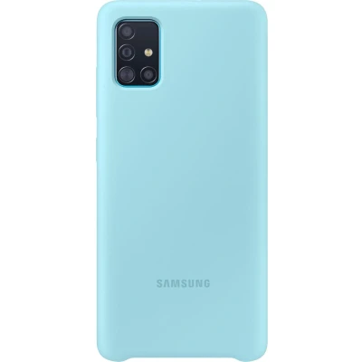 Afbeelding van Samsung Galaxy A51 Hoesje Siliconen en TPU (zacht) Softcase/Backcover Blauw Telefoonhoesje