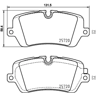 Afbeelding van Remblokkenset, schijfrem HELLA PAGID 8DB 355 020 361