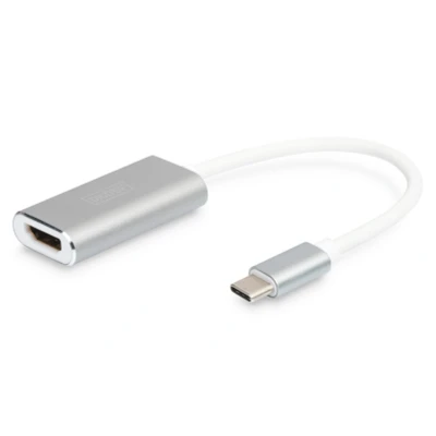 Afbeelding van Digitus Laptop, TV, monitor, USB 3.2 Gen 1 (USB 3.0), Video Adapter [1x stekker C 3.0) 1x HDMI bus] DA 70836 Afgeschermd, 4K UHD