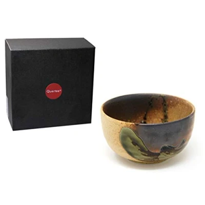 Afbeelding van Quertee Originele Japanse Matcha kom 400 ml in een geschenkdoos.