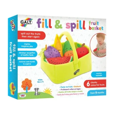 Afbeelding van Galt Toys, Fill &amp; Spill Fruit Basket, Soft Activity Ages 9 Months Plus