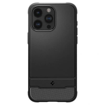 Afbeelding van Apple iPhone 15 Pro MagSafe Hoesje Siliconen en TPU (zacht) Spigen Softcase/Backcover Zwart Telefoonhoesje Shockproof/Valbescherming