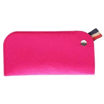 Afbeelding van Brillenhoes / Brillenkoker Brillenhouder Vilt Roze Fuchsia