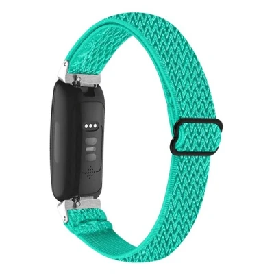 Afbeelding van Fitbit Inspire 3 Elastische solo loop nylon bandje Turquoise