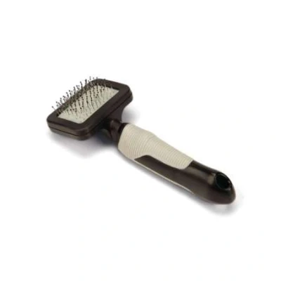 Afbeelding van Beeztees Slickerborstel Kattenverzorging Zwart Grijs Klein 17,5x7x4 cm