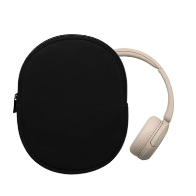 Afbeelding van kwmobile hoes geschikt voor Sony WH CH520 / CH510 22,5 x 17 cm Beschermhoes headset in zwart Van neopreen