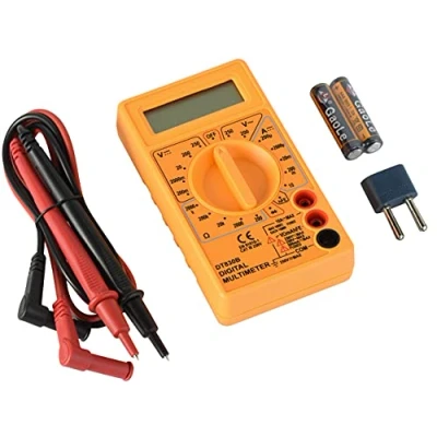 Afbeelding van Electraline 59007 Draagbare Professionele Elektronische Digitale Multimeter, Ampèremeter Voltmeter Ohmmeter, Ampere Ohm Volt AC/DC Stroom Spanning Weerstand Diode hFE Transistor, Continuïteitstester