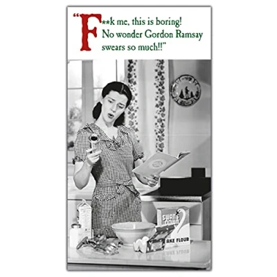 Afbeelding van Humorous Kerstkaart Dit is saai Grote Slimline kaart, MCXW629