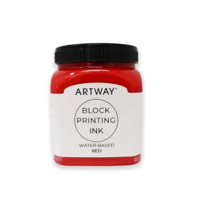 Afbeelding van Artway Premium Block Printing Ink 250ml Red Ideal for Relief, and Lino Printmaking