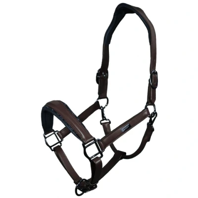 Afbeelding van Equestrian Stockholm SS&#039;24 Modern Breeze Glimmer Bruin Anatomic Leren Halster