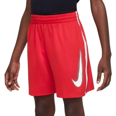 Afbeelding van Nike Performance DF Multi Short Unisex Korte broeken voor kinderen, Maat: 140 152, University red/white