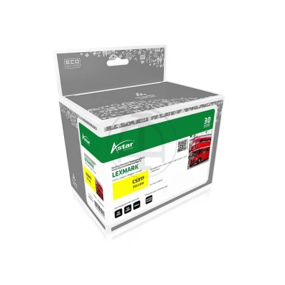 Afbeelding van AS20016 Astar Lexmark 71B20Y0 CS toner geel rebuilt 2300pagina&#039;s chip