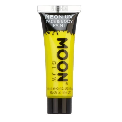 Afbeelding van NEON face &amp; body paint intense yellow tube van 12 ml