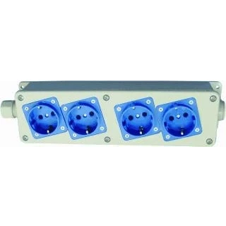 Afbeelding van Hateha nylon wand contactdoos randaarde vd16 4 opbouw 12 202 000