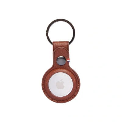 Afbeelding van Decoded Leather Airtag Keychain Brown