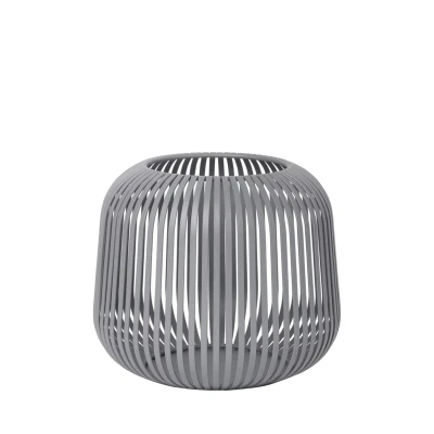 Afbeelding van Blomus Windlicht Lito Steel Gray Grijs S 20x20x17cm