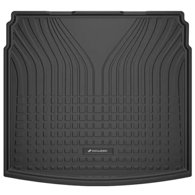 Afbeelding van WALSER Premium kofferbakmat, compatibel met VW Tiguan Allspace (BW2, BJ2) 03/2017 Heute, onderste laadvloer, 100% precies passende kofferbakbeschermingsmat made in EU, robuuste antislipmat auto