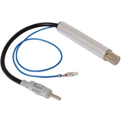 Afbeelding van ISO (v) DIN (m) auto antenne adapter met fantoomvoeding 0,10 meter