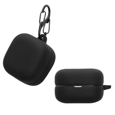 Afbeelding van kwmobile Hoes geschikt voor Sony LinkBuds Open WF L910 Siliconen cover oordopjes in zwart