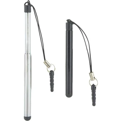 Afbeelding van Bigben Connected, Set van 2 universele intrekbare en verlengbare stylus tot 9,5 cm, Zwart