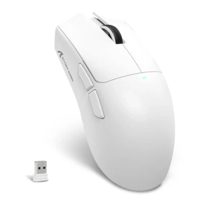 Afbeelding van MAMBASNAKE X ATTACK SHARK X11SE Draadloze Gamingmuis Tot 22000 DPI,PixArt PAW3311 sensor,BT/2.4G/Bedraad,59g lichtgewicht, 2000W klikken,40G acceleratie,lange batterijduur,driver support,Win/Mac Wit