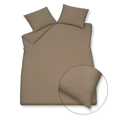 Afbeelding van Vandyck PURE 66 cotton hemp 240x200/220 + 2x 60x70 taupe
