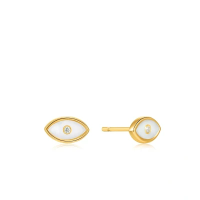 Afbeelding van Ania Haie Evil Eye Gold AH E030 02G Oorbellen horloge Goudkleur