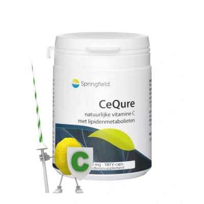 Afbeelding van Springfield Cequre 500 Mg Vitamine C, 180 Veg. capsules