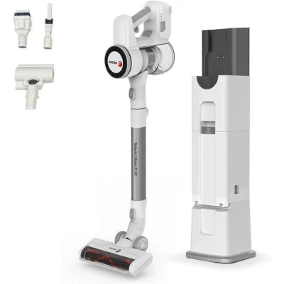 Afbeelding van 2 in 1 draadloze bezemstofzuiger FAGOR FG6415 300W Met zelfreinigende voet Flexibele buis 3 snelheden Autonomie 60 min