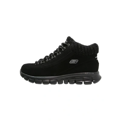Afbeelding van Skechers Synergywinter Nights Sneakers hoog, Dames, Maat: 37, Black Nubukleer/ textiel