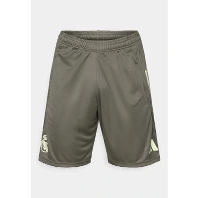 Afbeelding van adidas Performance Senior Real Madrid voetbalshort olijfgroen/lichtgeel
