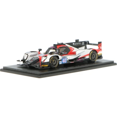 Afbeelding van De 1:43 gegoten modelauto van Oreca 07 Gibson Graff #40 24H LeMans in 2017. chauffeurs waren J. Allen / F. Matelli en R. Bradley fabrikant het schaalmodel is Spark.