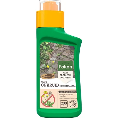 Afbeelding van Pokon tegen Onkruid Concentraat 450ml Onkruidbestrijding 100% natuurlijk Voldoende voor 200m²