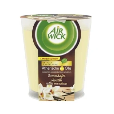 Afbeelding van 6x AIRWICK Geurkaars Essential Oils Heerlijke Vanille 105g