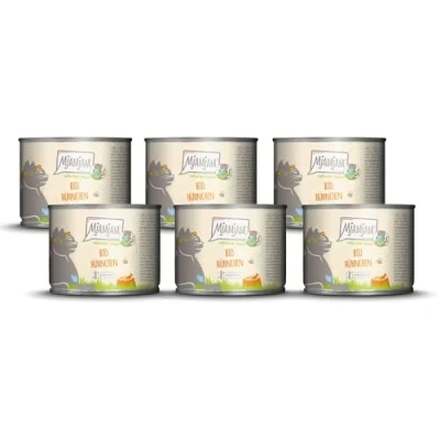 Afbeelding van MjAMjAM Premium natvoer voor katten natuurlijk lekker BIO kip, 6 pack (6 x 200g), graanvrij met extra vlees