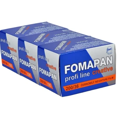 Afbeelding van FOMAPAN Creative 200 135/36 3 pack zwart/wit kleine folie