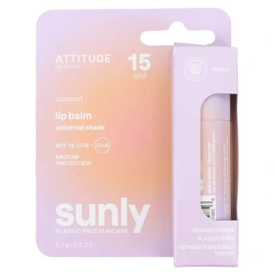 Afbeelding van Attitude Lip Balm Coconut SPF 15 Plastic Free 8.5gr