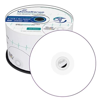 Afbeelding van MediaRange Medical Line DVD R 4.7GB120min 16x speed, inkjet fullsurfac