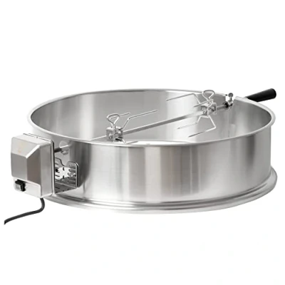 Afbeelding van BBQ Toro Roestvrijstalen grillspies set voor 57 cm kogelgrill, rotisserie, draaispies houtskoolgrill