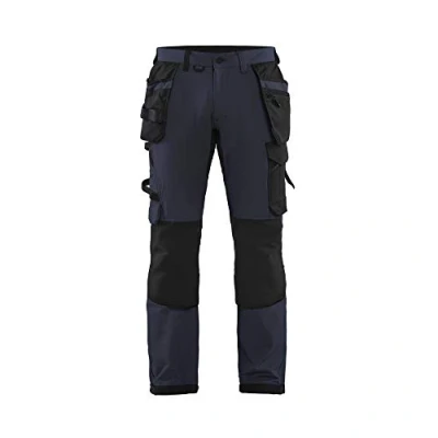 Afbeelding van Blaklader Werkbroek met 4 weg stretch 1522 1645 Donker marineblauw/Zwart D104