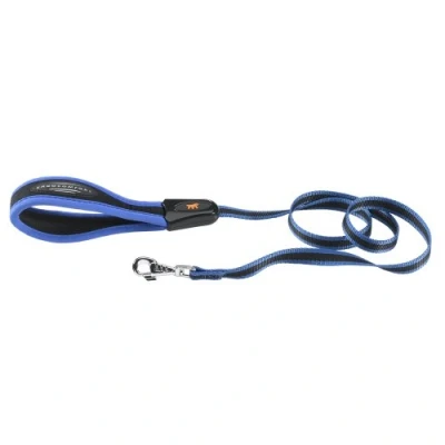 Afbeelding van Ferplast ERGOCOMFORT Hondenriem van nylon, ergonomische handgreep, zachte bekleding, lengte 120 cm x 2,5 cm, blauw