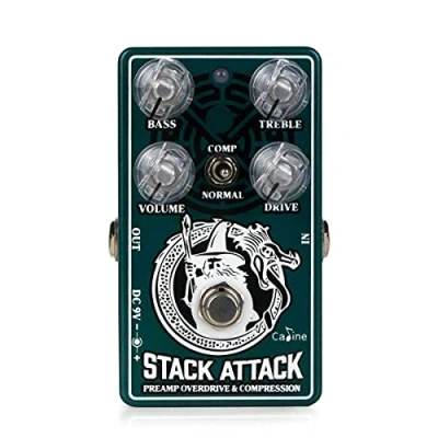 Afbeelding van Caline CP 509 Stack Attack Overdrive Pedaal, wit, zwart, zilver