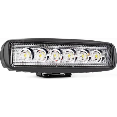 Afbeelding van AMiO Krachtige Werklamp AWL01 6 LED FLAT 9 60V Verstraler Spot Robuust Offroad