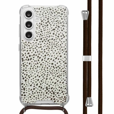 Afbeelding van imoshion Hoesje Geschikt voor Samsung Galaxy S24 FE Design met Koord Desert Dots