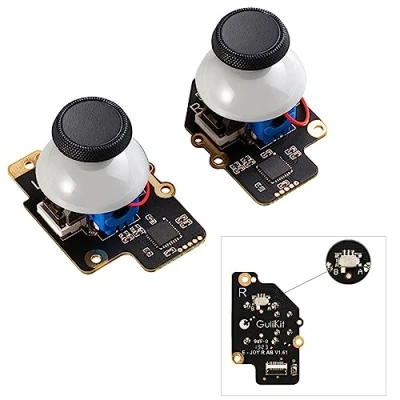 Afbeelding van AKNES Gulikit Elektromagnetische Joysticks voor Steam Deck (Type A en Type B), Links/Rechts Hall Effect Sensor (Geen Drift) Vervangende Accessoires Geen Solderen Nodig