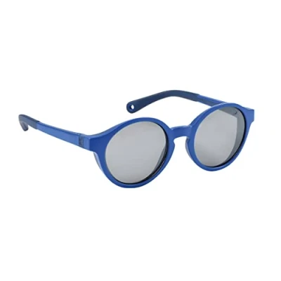 Afbeelding van BÉABA, Zonnebril voor kinderen van 2 4 jaar, 100% uv bescherming, CAT 3, zijdelingse optimaal comfort, 360 verstelbare beugel, blauw