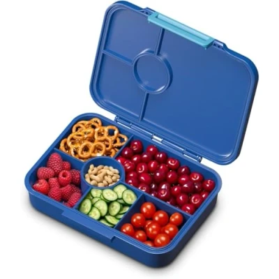 Afbeelding van Schmatzfatz By Lite Lunchbox Broodtrommel Extra Licht: Slechts 350 G Kindvriendelijk Afgedicht 4 Of 6 Portioneervakken Geschikt Voor Dik Vloeibare Voeding 20,8 X 5 15 Cm (B H D) Vaatwasserbestendig BPA Vrij Tritan