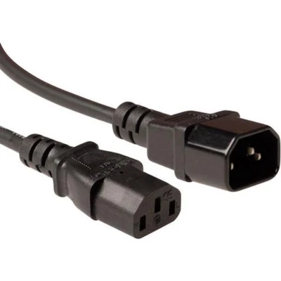 Afbeelding van ACT AK5216 Voedingskabel C13 C14 Zwart 3 meter