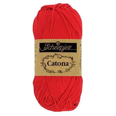 Afbeelding van Scheepjes Catona 115 Hot Red Garen 10x10g